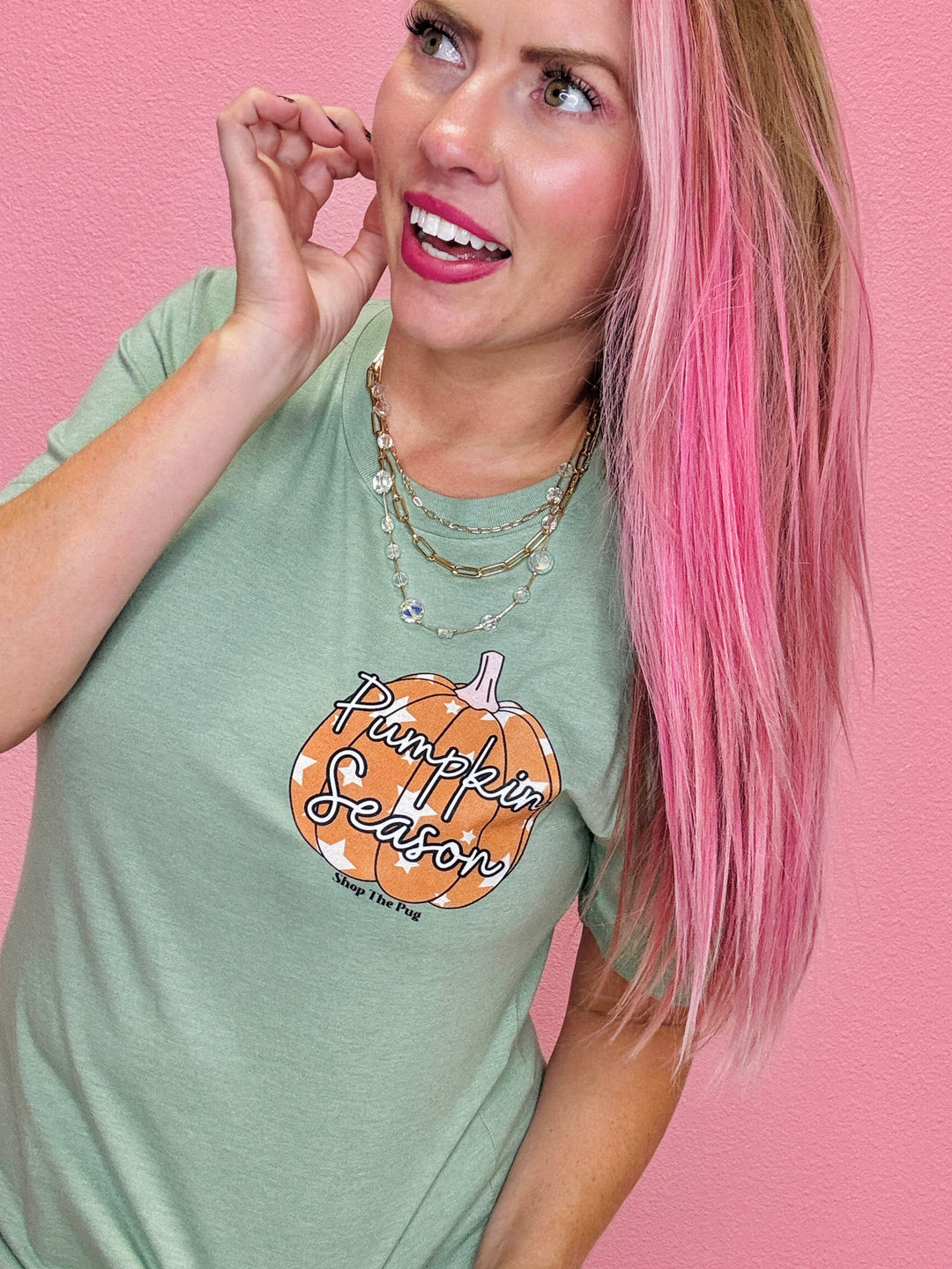 Pumpkin Season Sage Tee