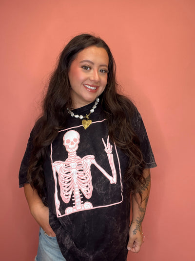 Peace Skelly Graphic Tee