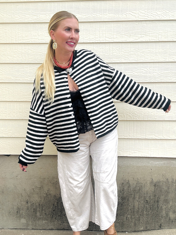 Striped To Perfection Cardigan