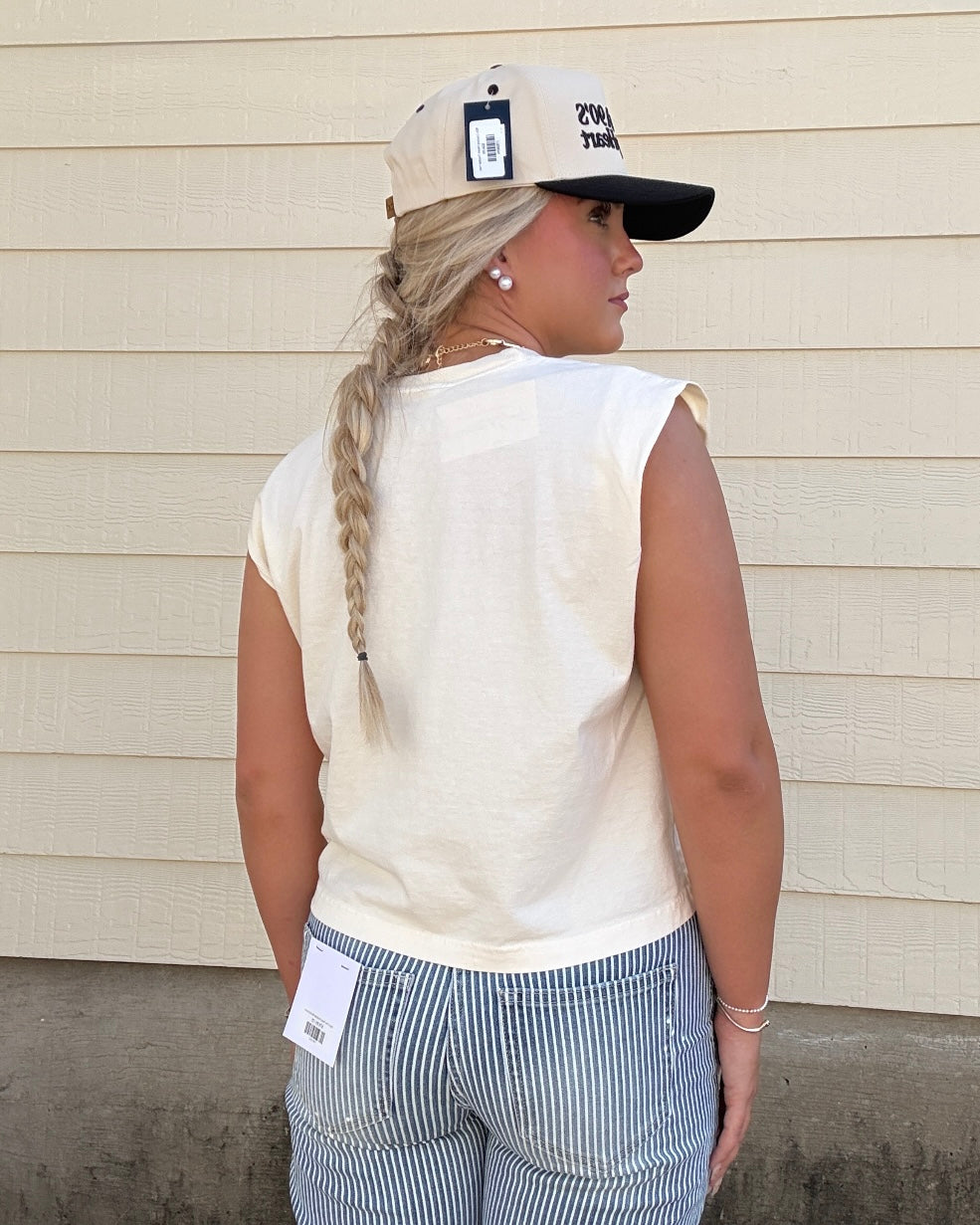 Paint The Town Pinstripe Barrel Jeans