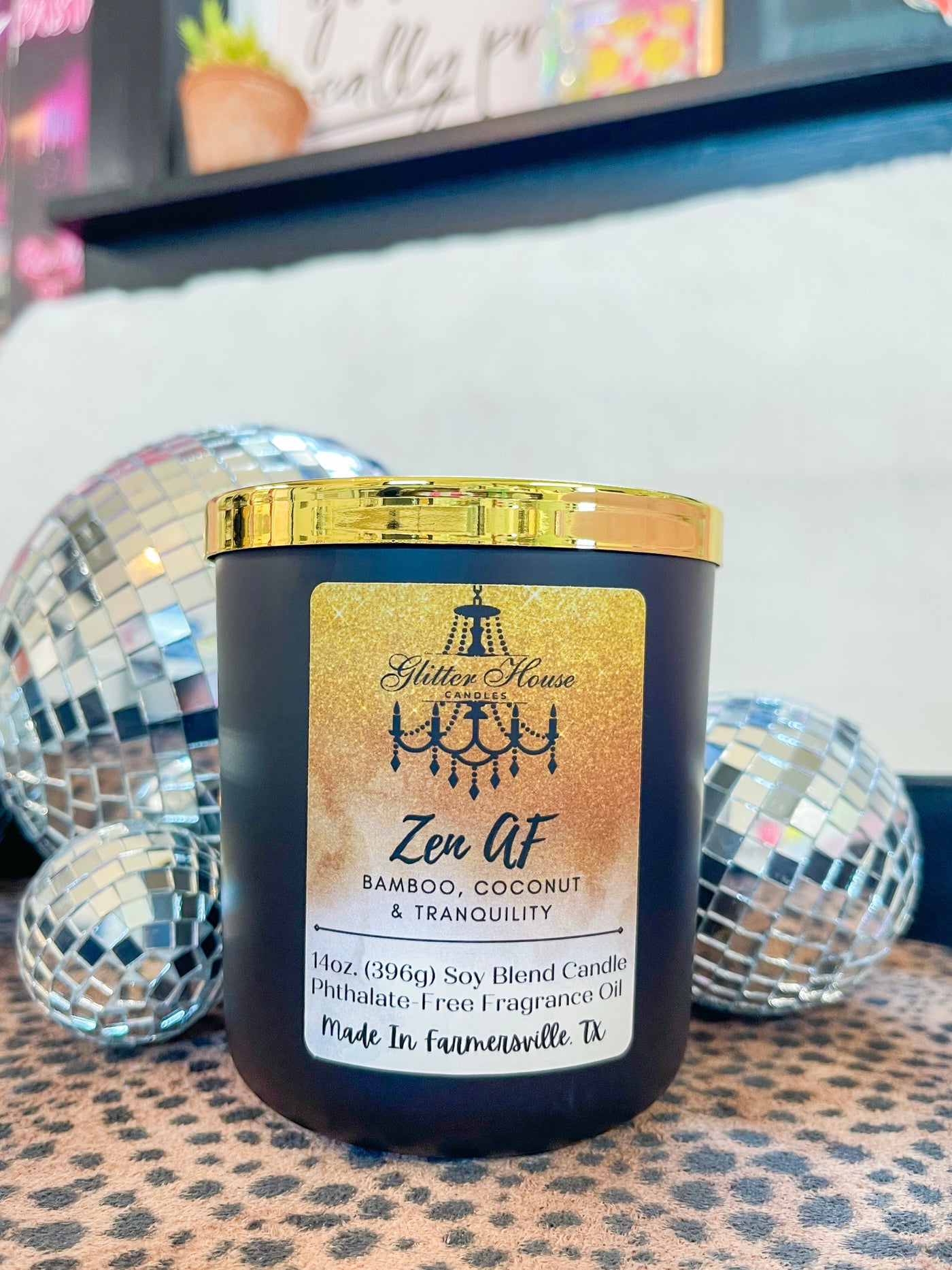 Glitter House 14 oz. candle