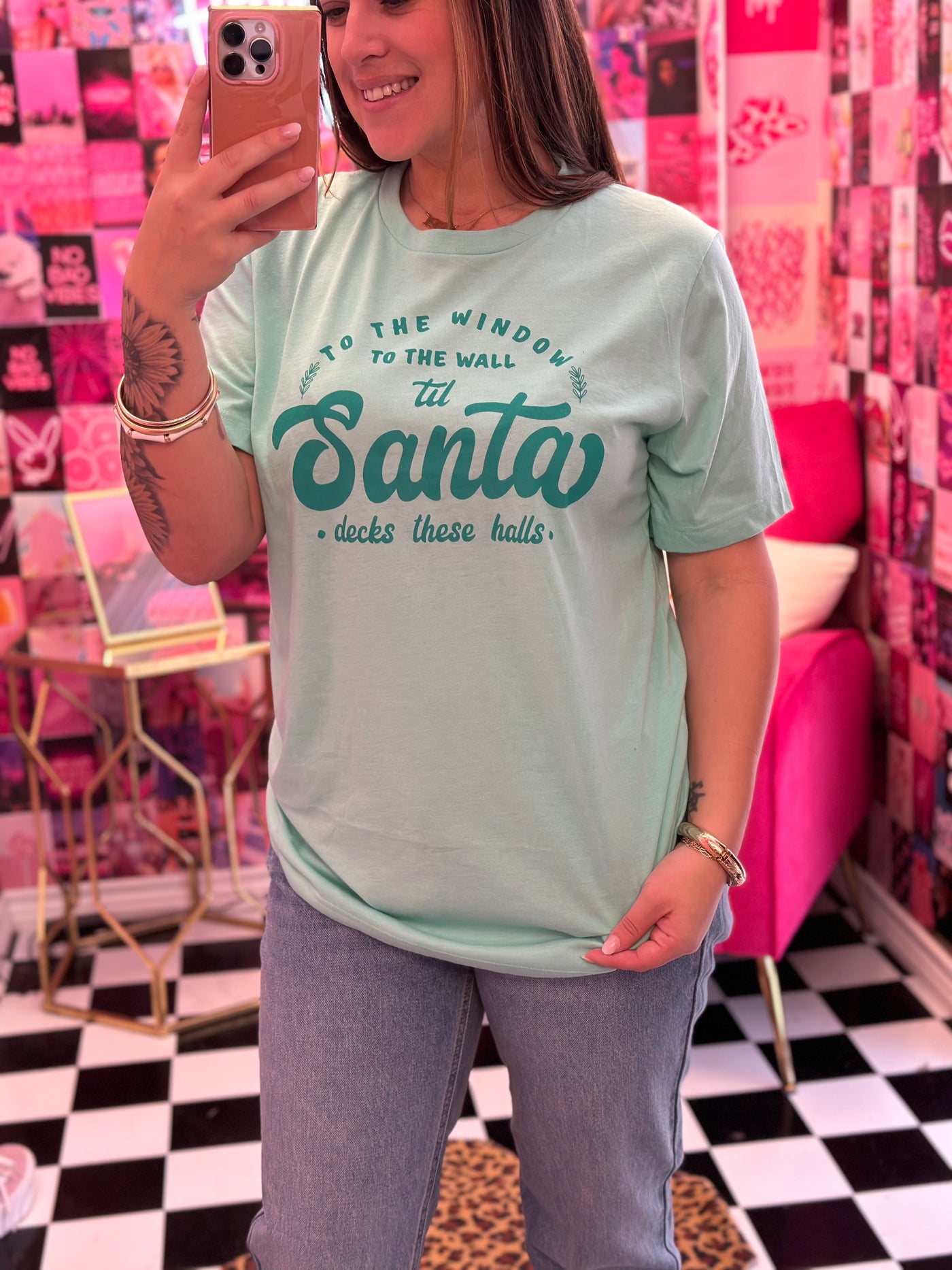 Til Santa Decks These Halls Shirt