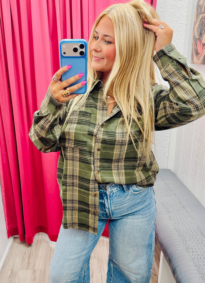 The Frannie Flannel Top