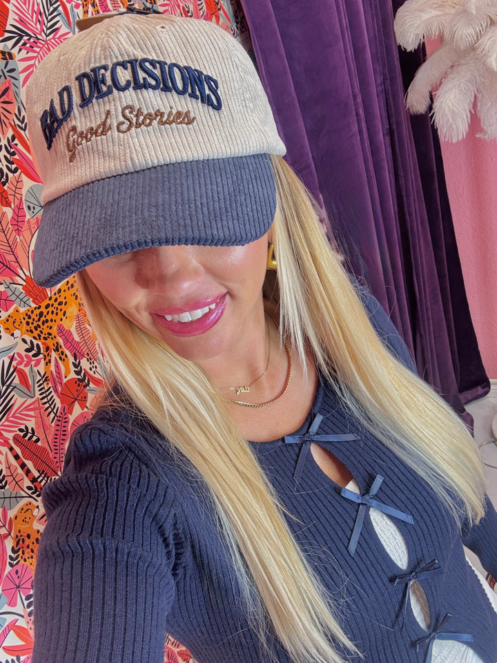 Bad Decisions Good Stories Trucker Hat