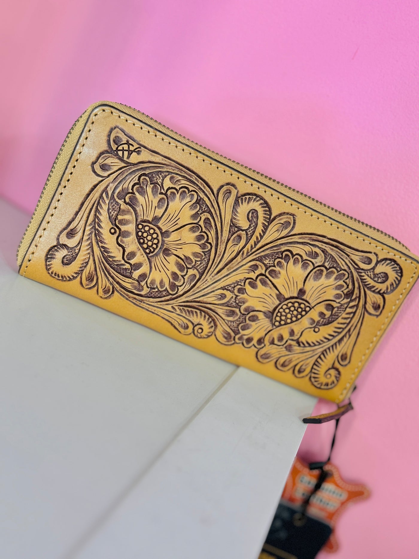The Odessa Hand Tooled Leather Wallet