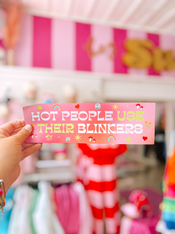 Hot People Use Their Blinkers Bumper Magnet
