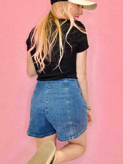 The Camille Denim Skort