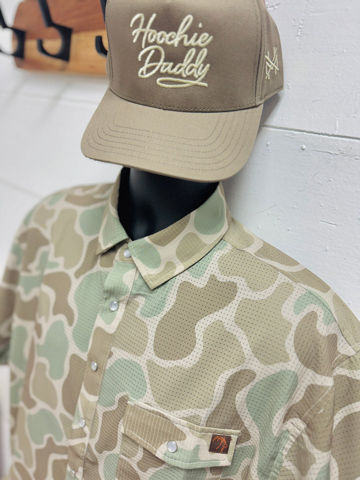 The Cole Camo Button Up