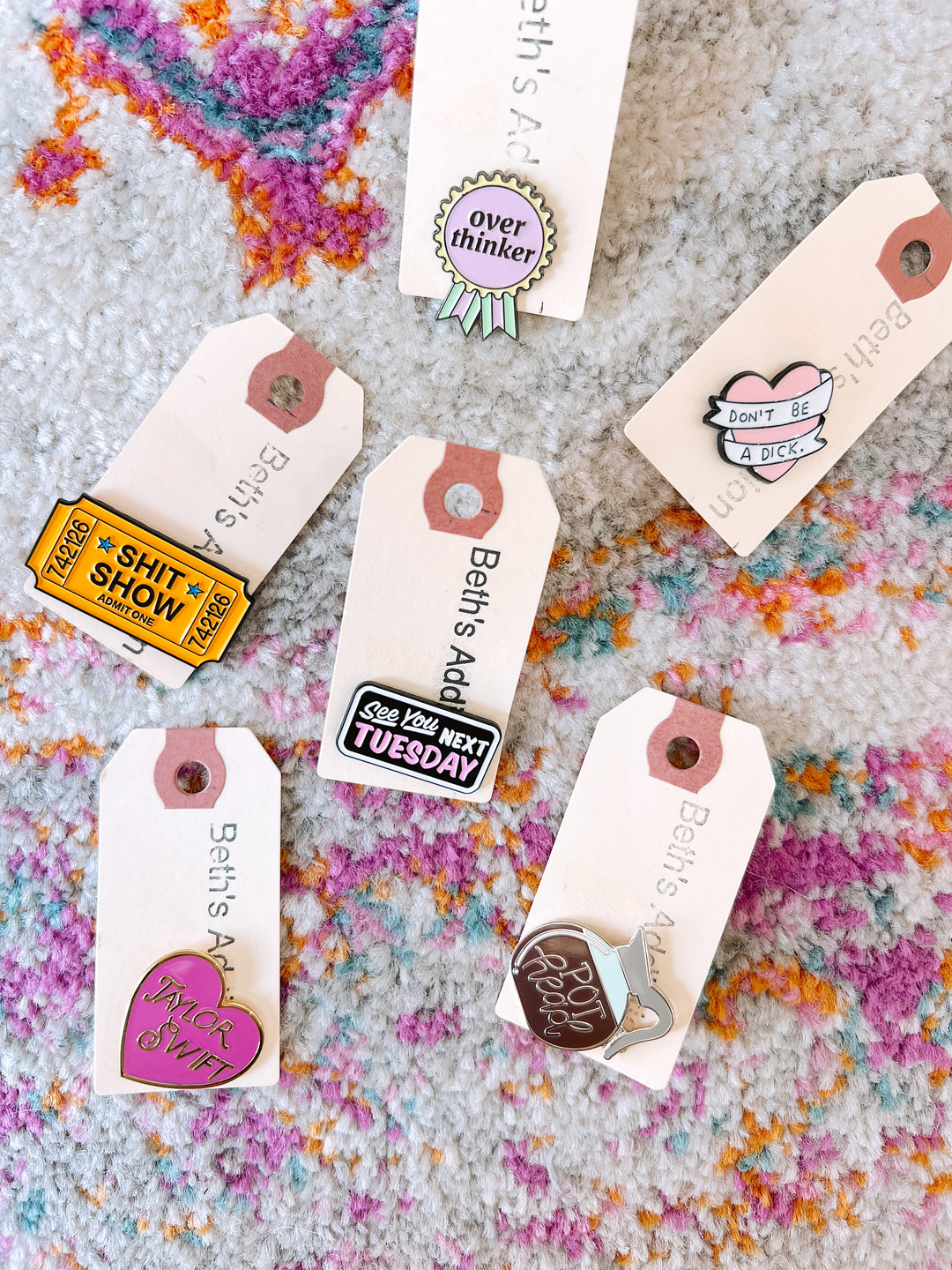 Don't Be A Dick Heart Pin