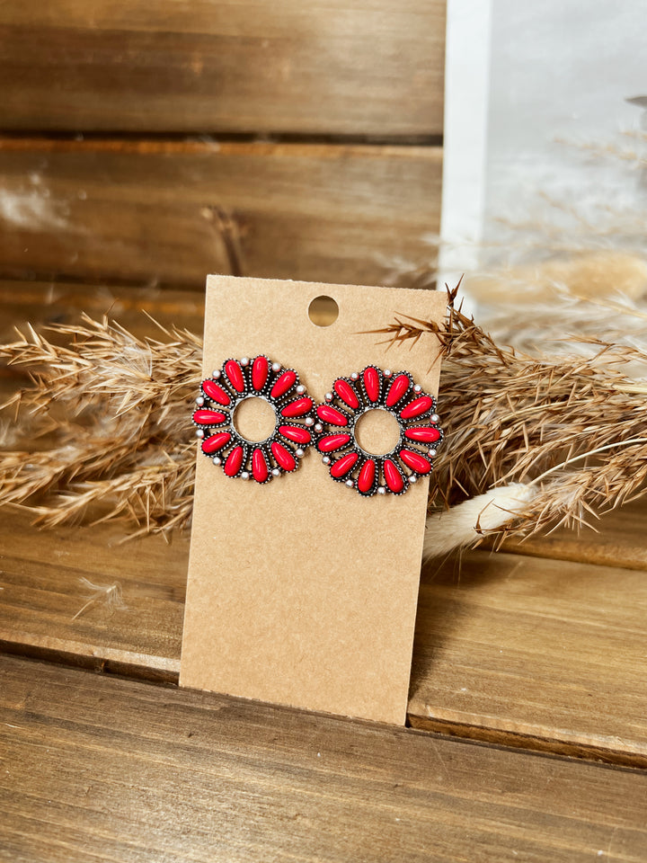 Sunburst Stud Earring