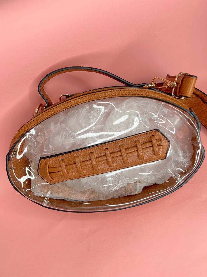 Meet Me In The End Zone Clear Purse