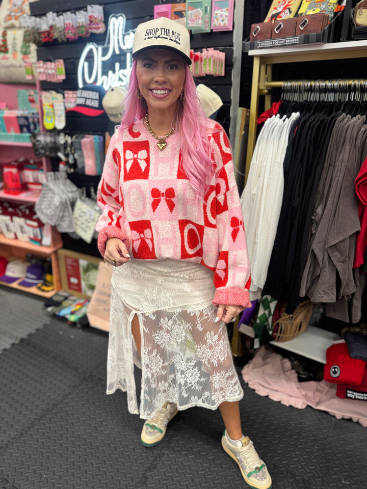 Bow and Ho Ho Ho Sweater