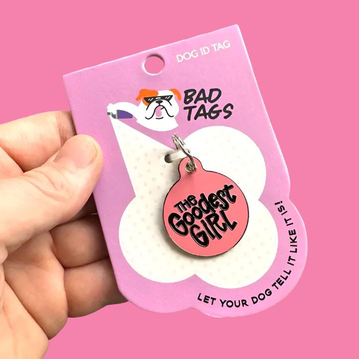 The Goodest Girl Pet ID Tag