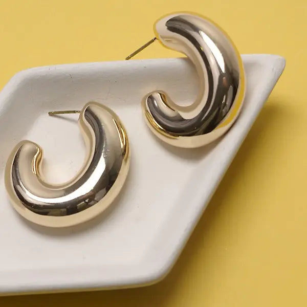 The Balloon Puff Hoop Earrings