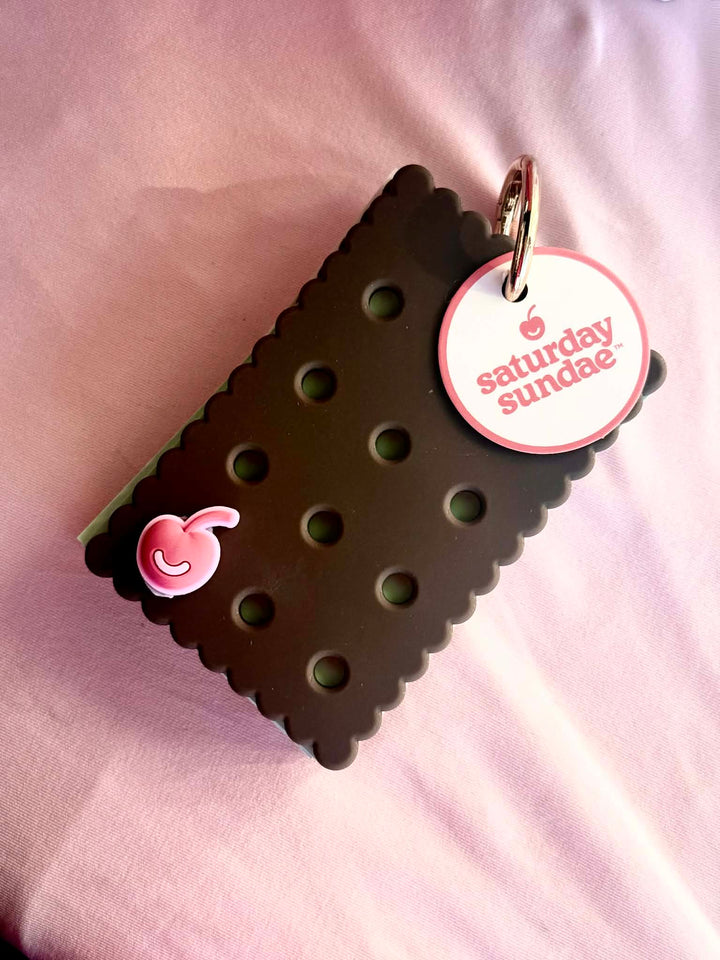 Mint Mini Ice Cream Sandwich Charm Note Cards