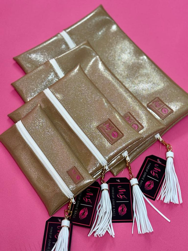 Makeup Junkie Good As Gold Bags