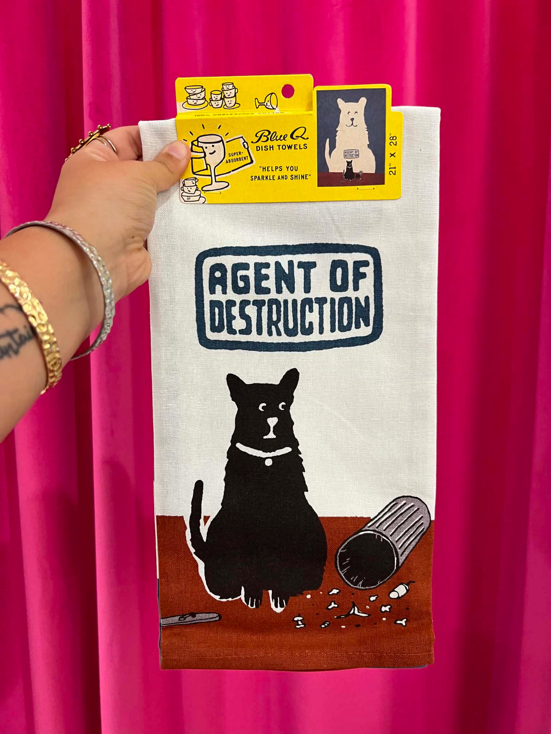 Agent Of Destruction Dish Towel