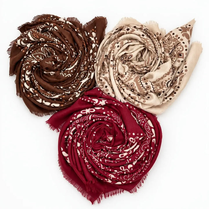 The Paisley Promise Fringe Edge Scarf