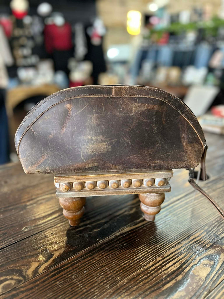 Waxed Leather Toiletry Pouch