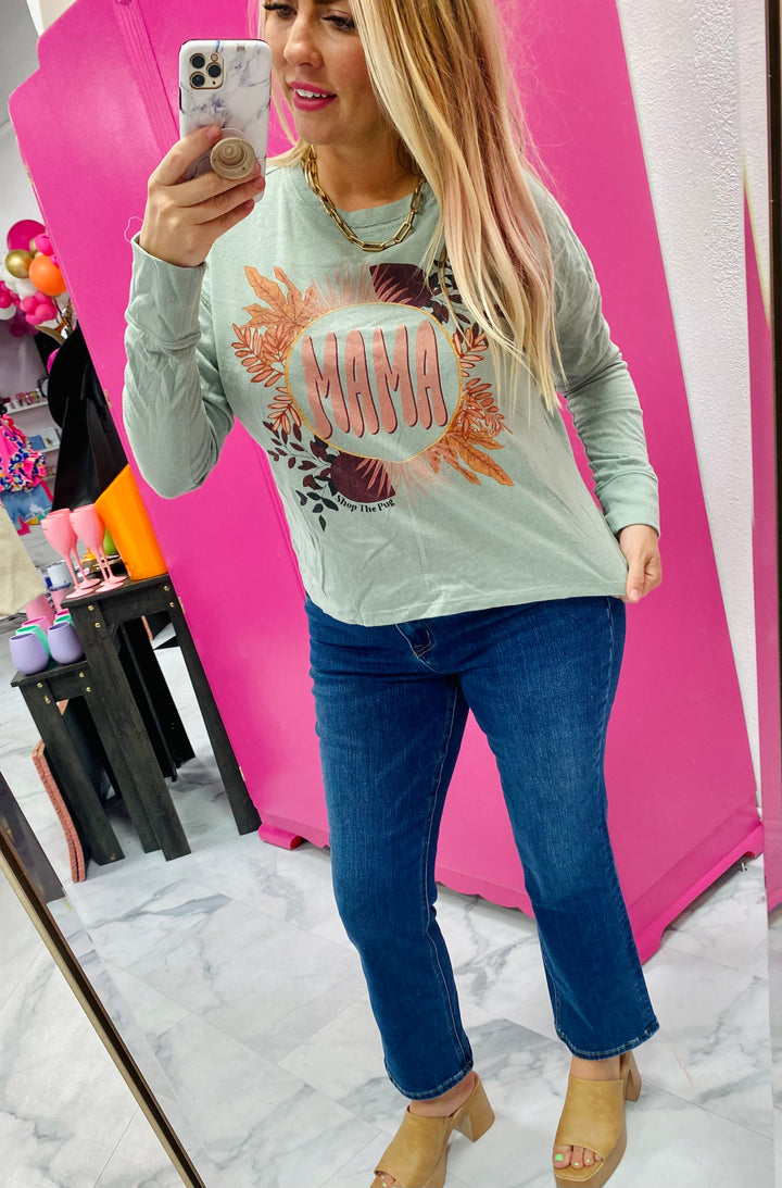 Mama Sage Long Sleeve Tee