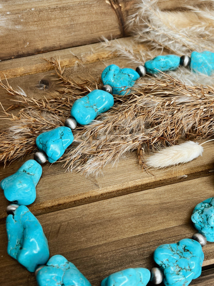 Jodie Chunky Turquoise Necklace