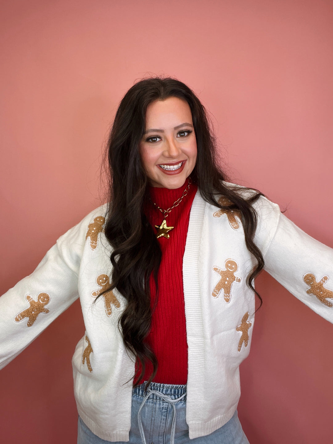 Gingerbread Man Cardigan