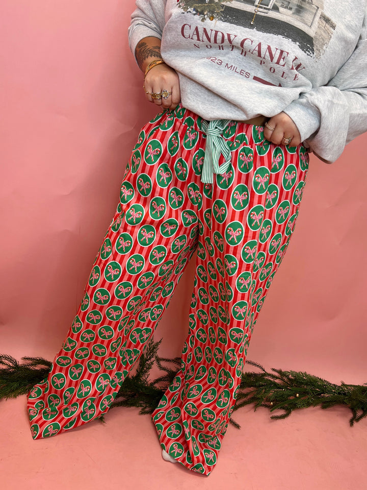 Candy Cane Pajama Bottoms
