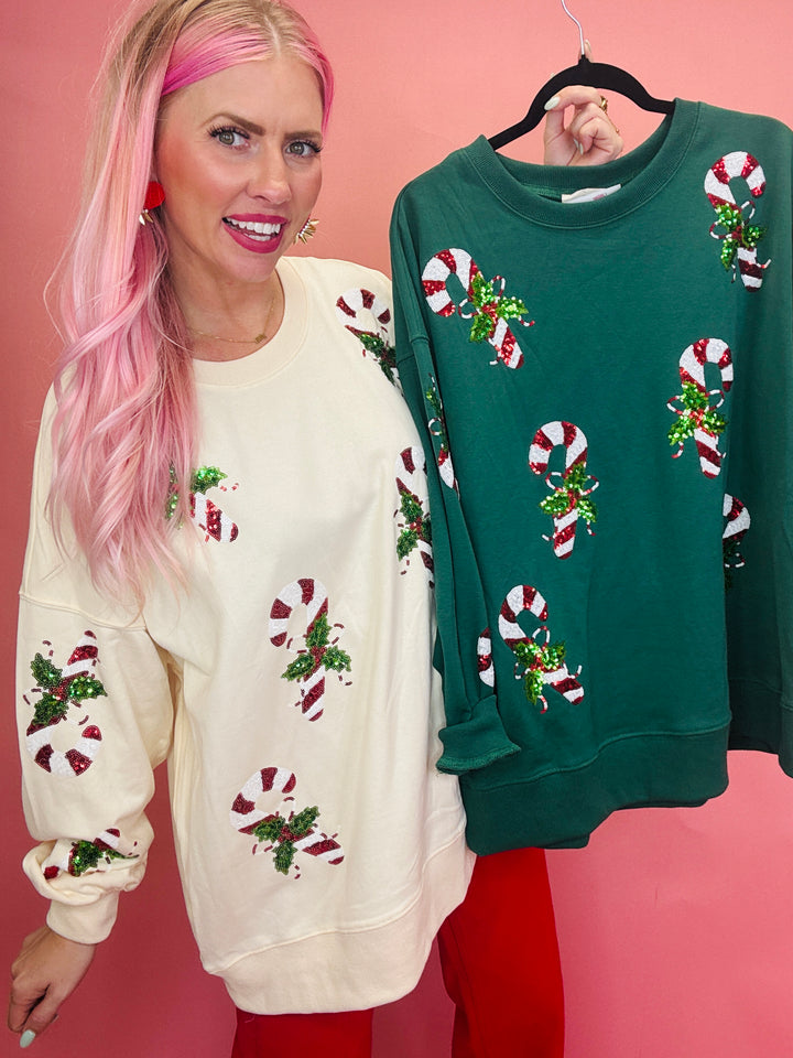 Candy Cane You Not Christmas Sweater