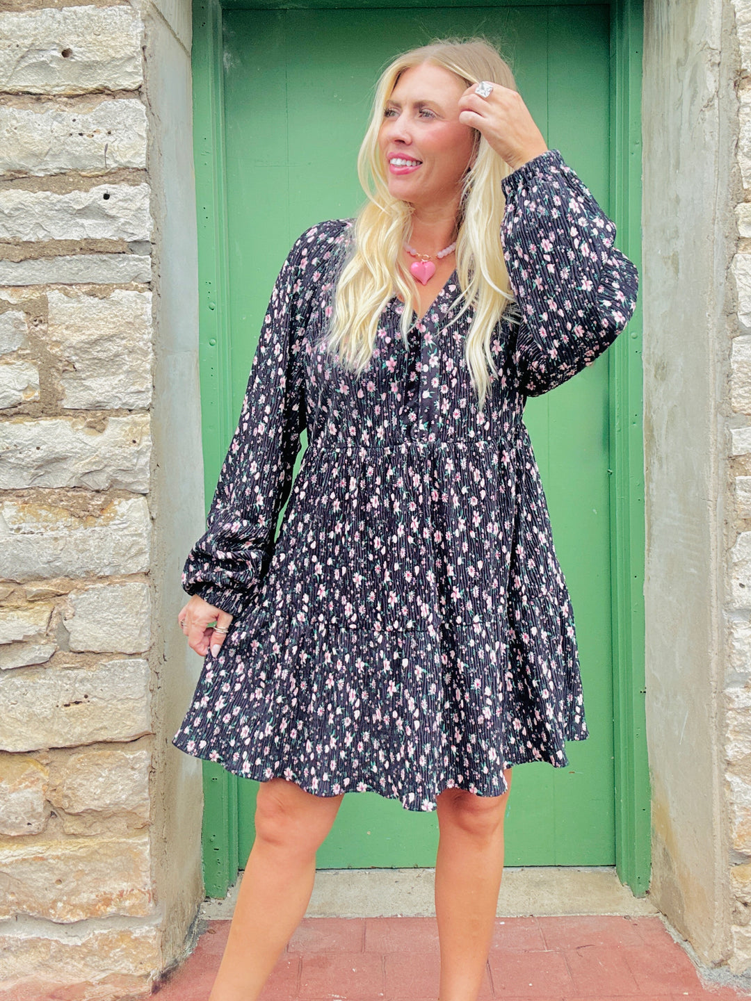 She's Everything Floral Babydoll Dress