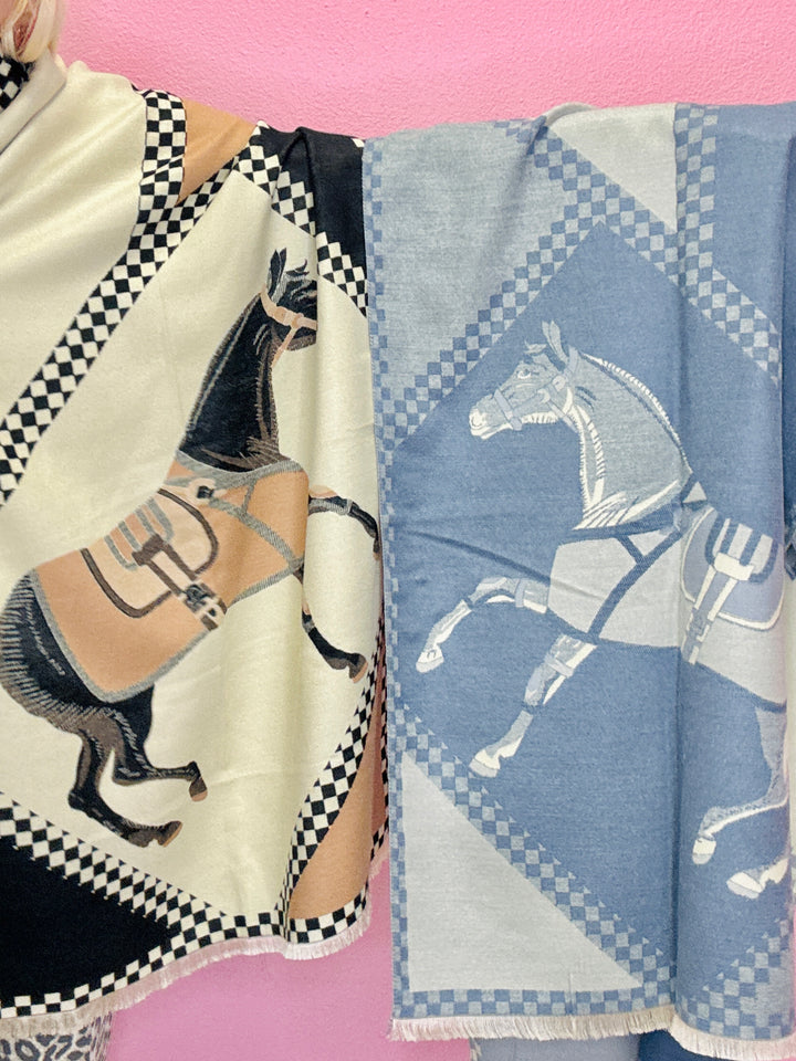 Horse Saddle Blanket Winter Scarf