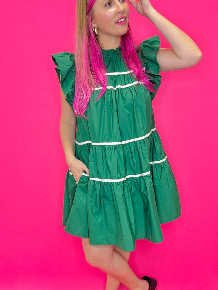 The Dallas Ruffle Sleeve Dress