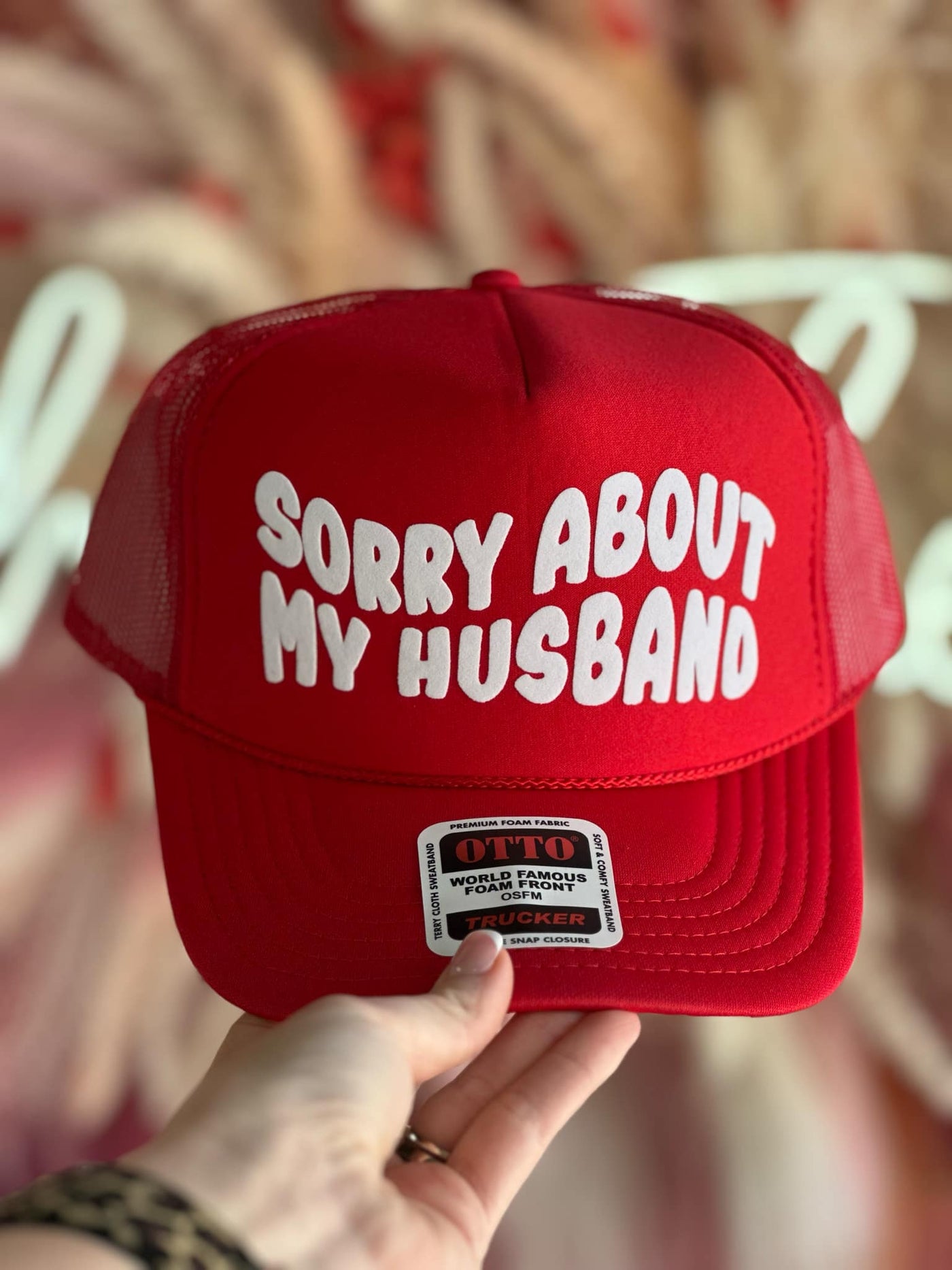 Sorry About My Husband Foam Trucker Hat