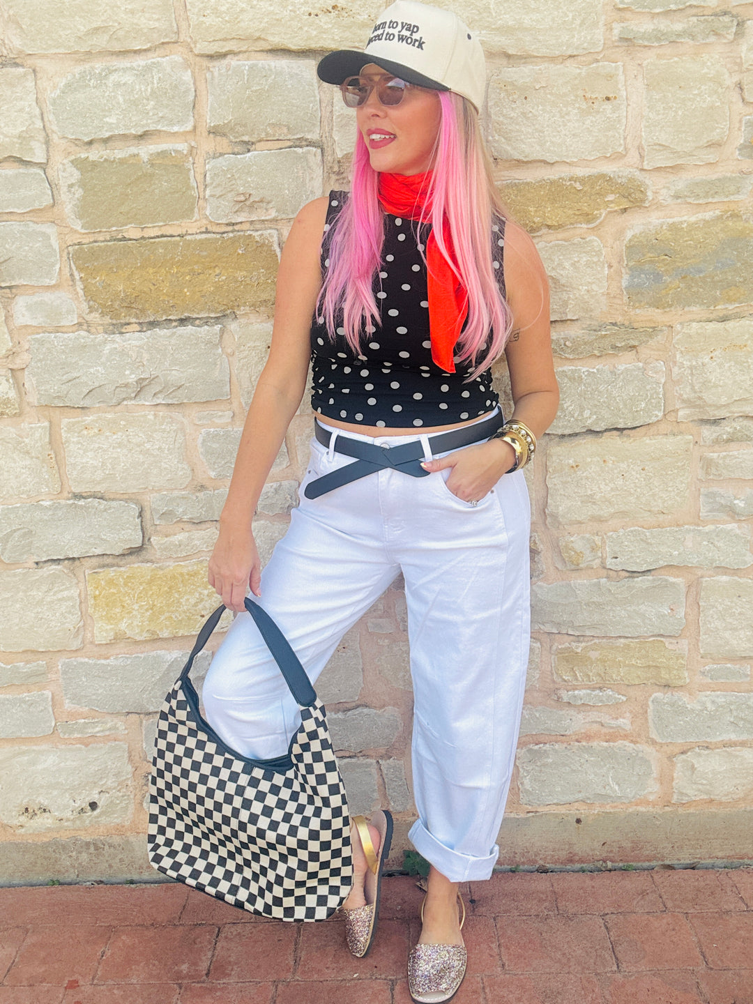 The Peyton Polka Dot Top
