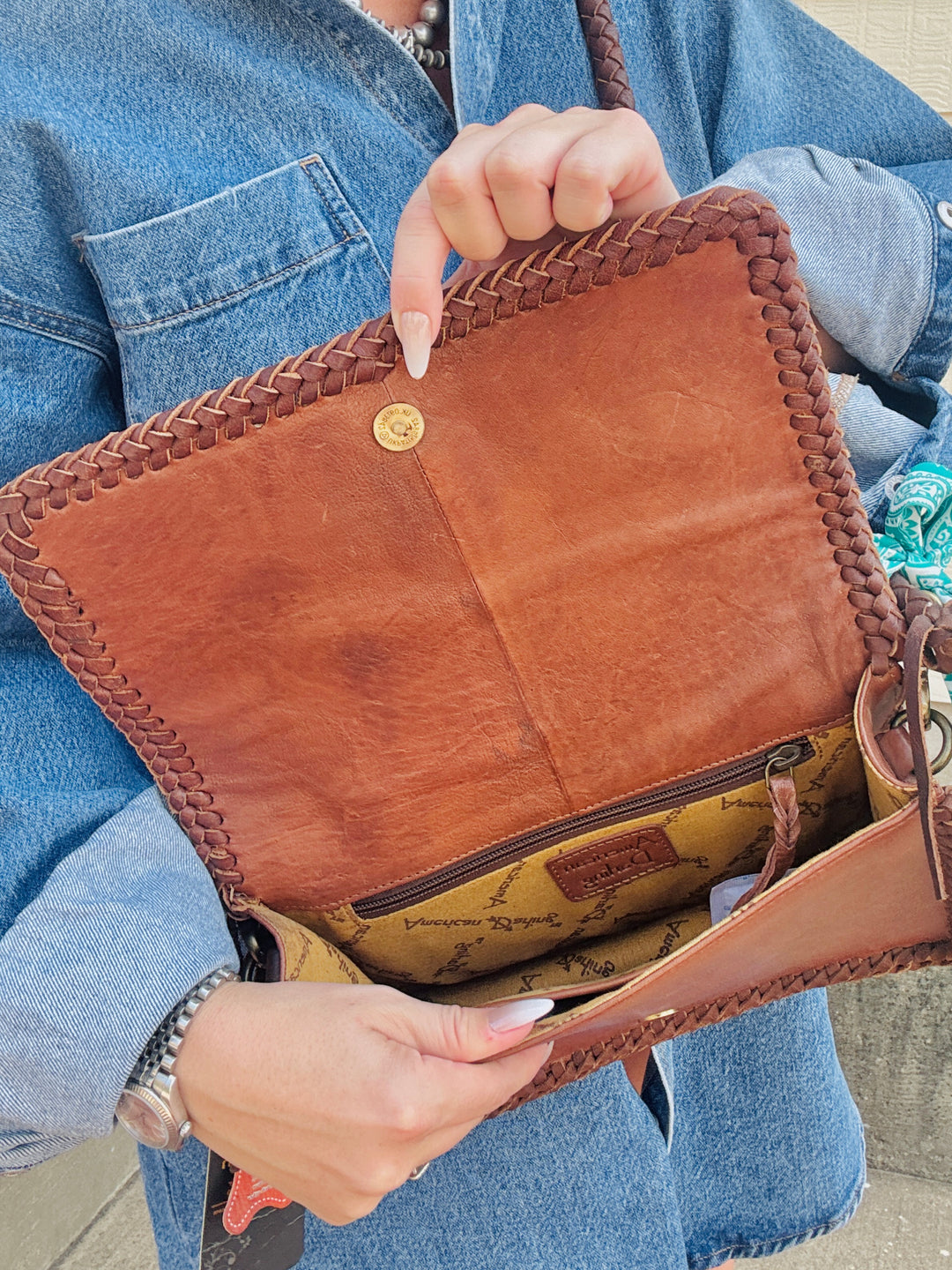 Full Grain Leather Crossbody Bag
