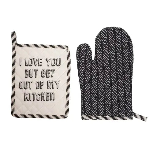 Get Out Of My Kitchen Pot Holder Set