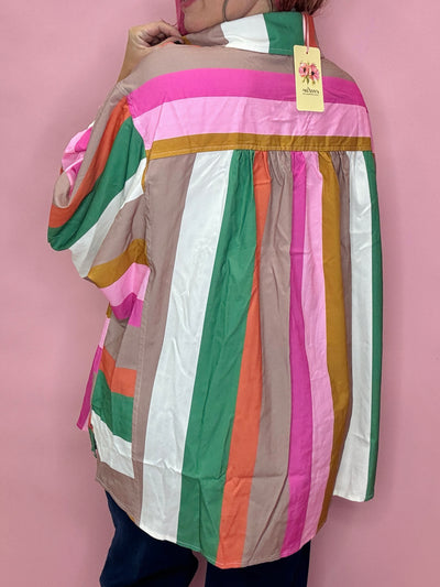 The Jade Stripe Top