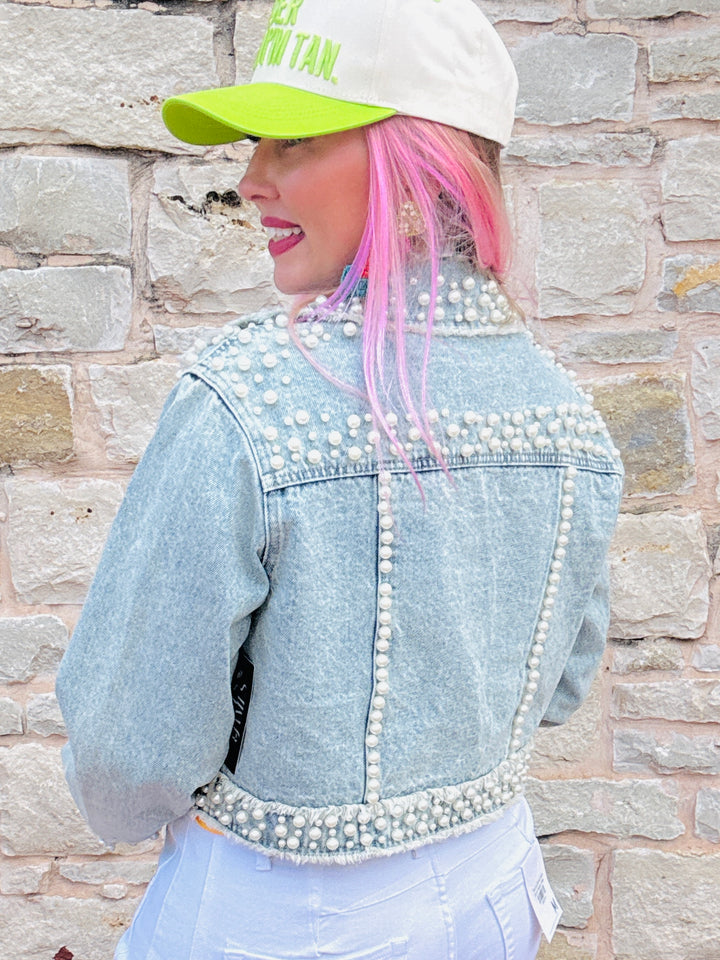 The Main Character Pearls & Gemstone Jacket