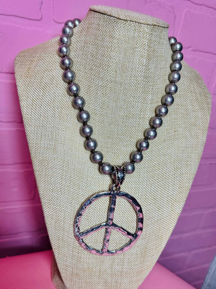 Peace Love & Happiness Necklace