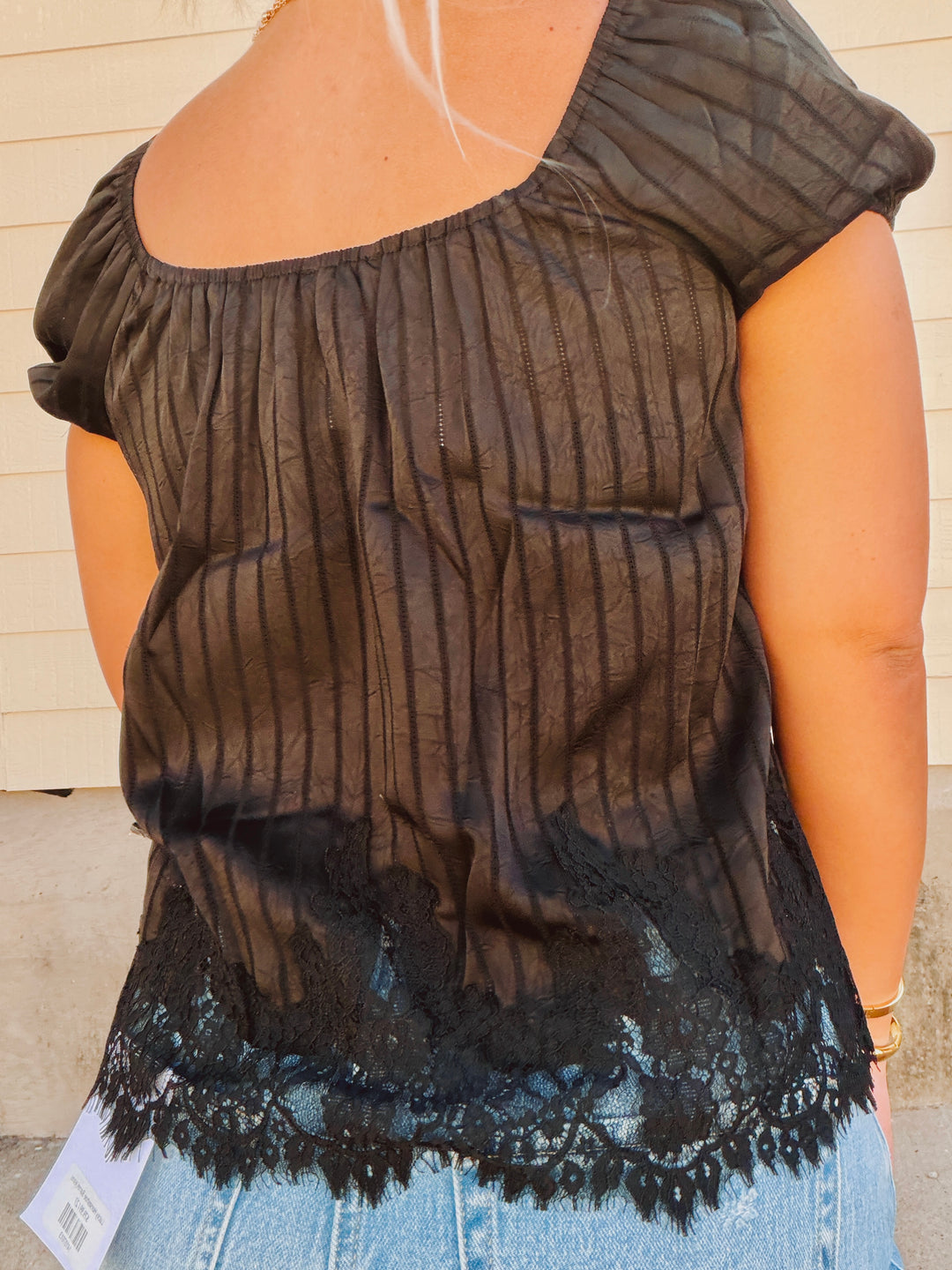 Sweetheart Scallop Lace Top