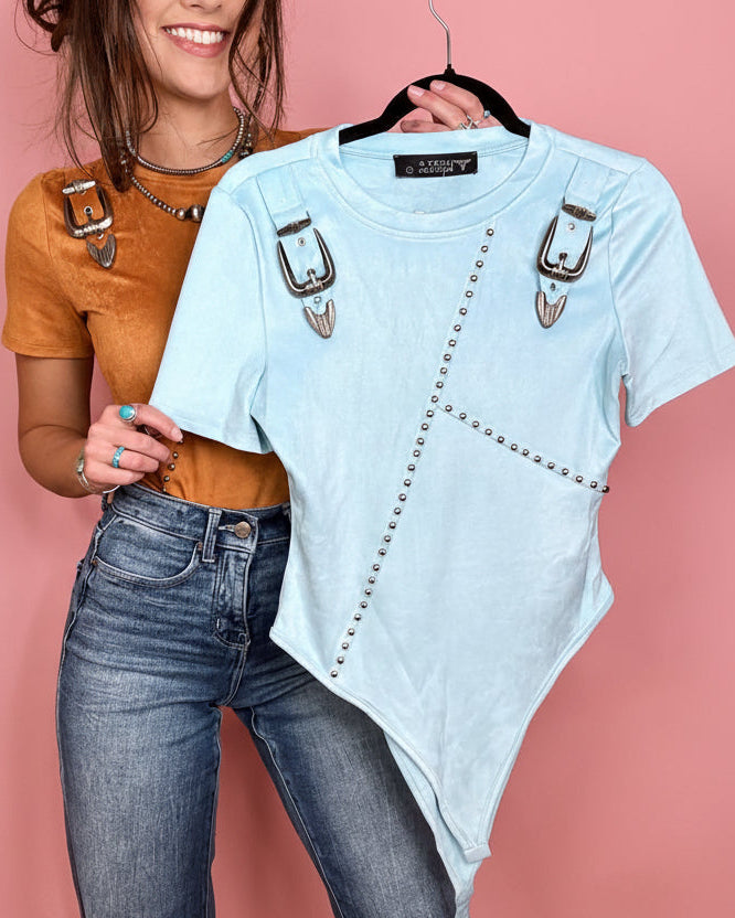 The Desert Rebel Suede Bodysuit