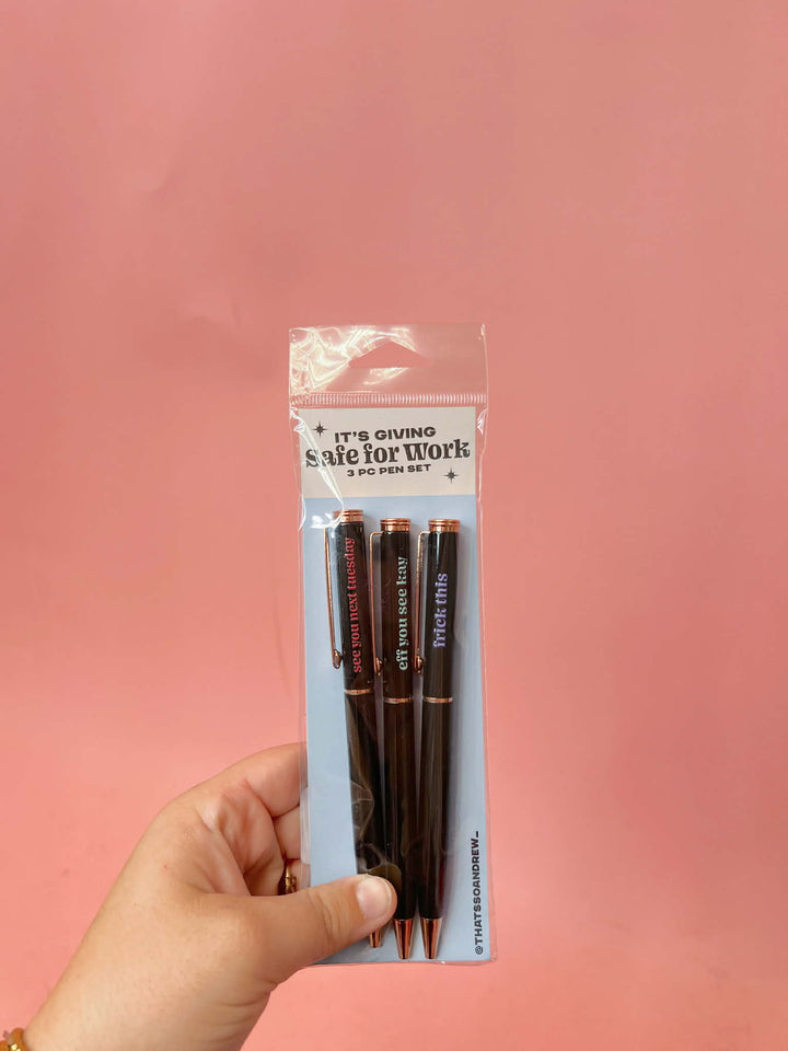 Safe For Work Pen Set