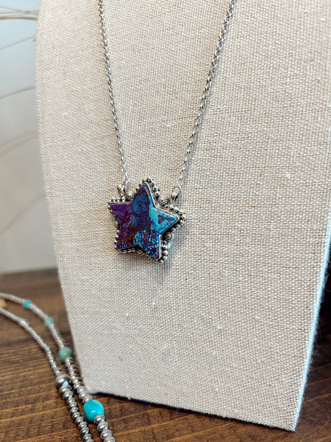 Sterling Silver Purple Mojave Necklace