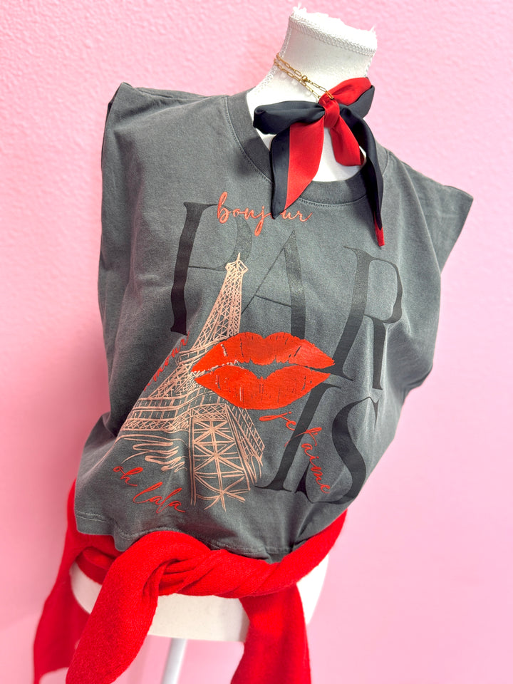 Paris Kiss Muscle Tee