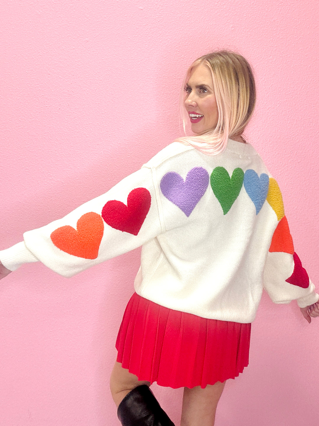 True Colors Heart Patch Sweater