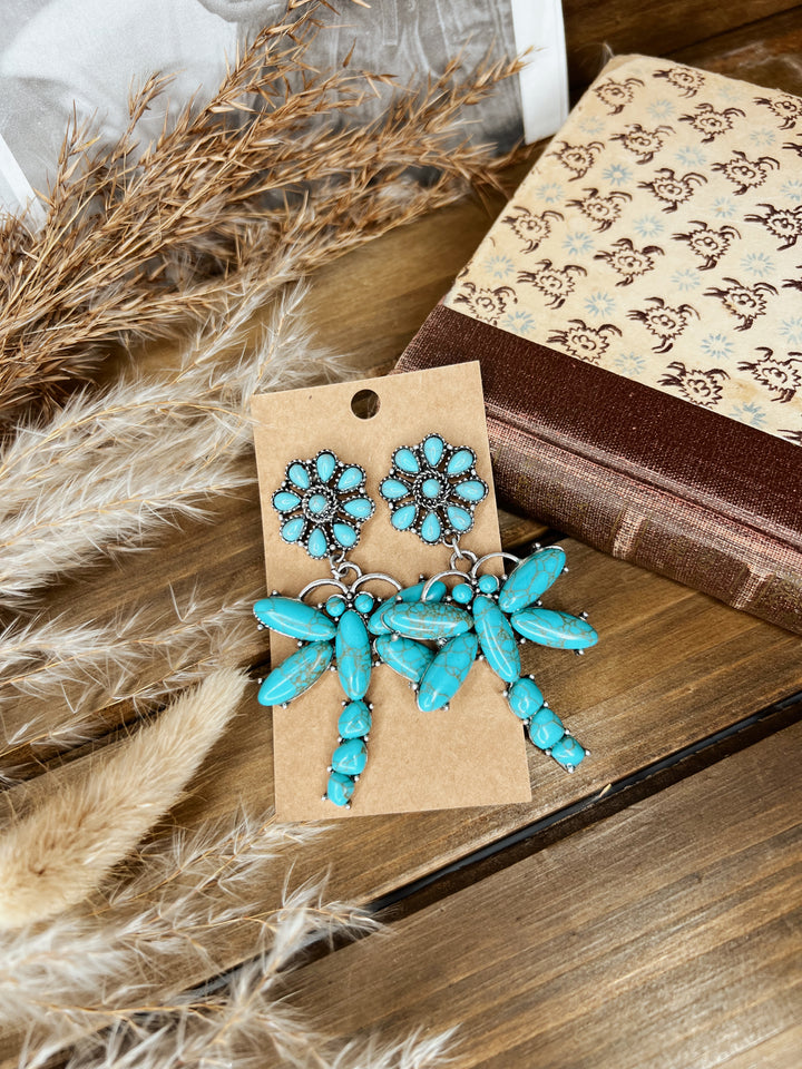 Lorelei Turquoise Dragonfly Earrings
