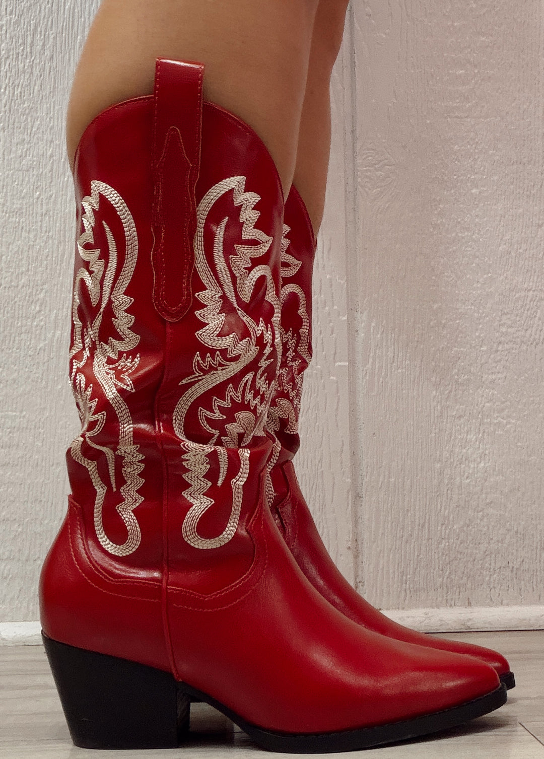 The Amaya Cherry Cowboy Boot
