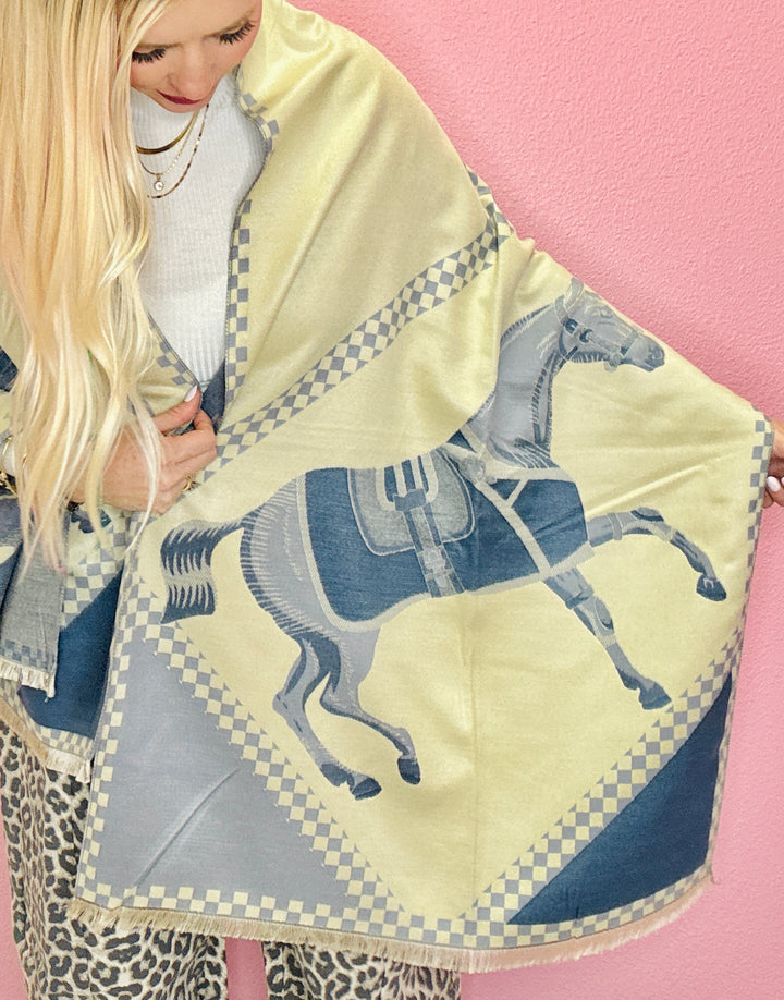 Horse Saddle Blanket Winter Scarf