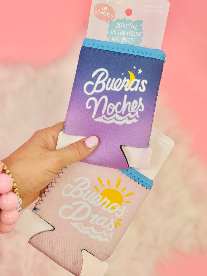 Buenos Dias Reversible Can Cooler