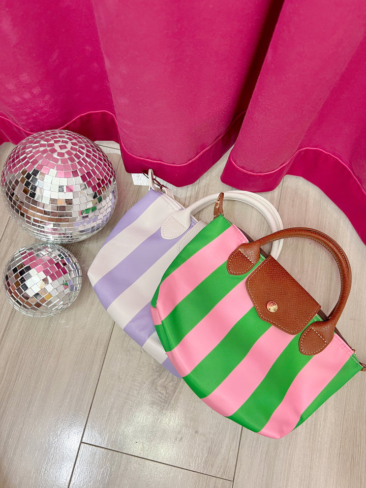 Riley Striped Crossbody Bag