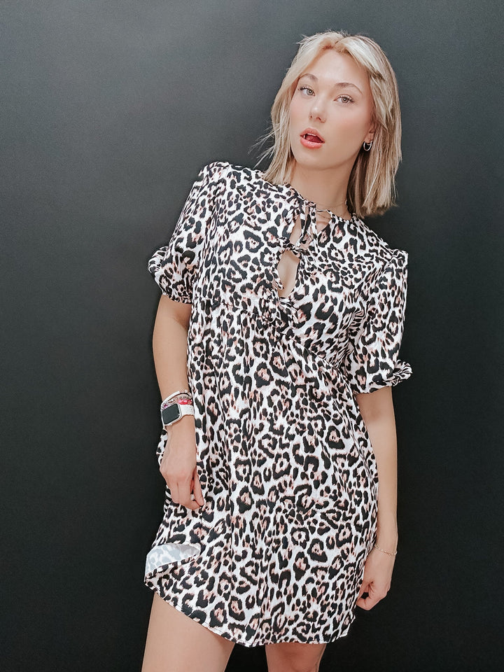 The Mayah Puff Sleeve Mini Dress